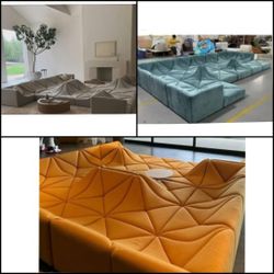 BRAND NEW DUNE SOFA, COUCH  VELVET  ATOMIA COLOR FABRIC. CUSTOM MADE AVAILABLE 