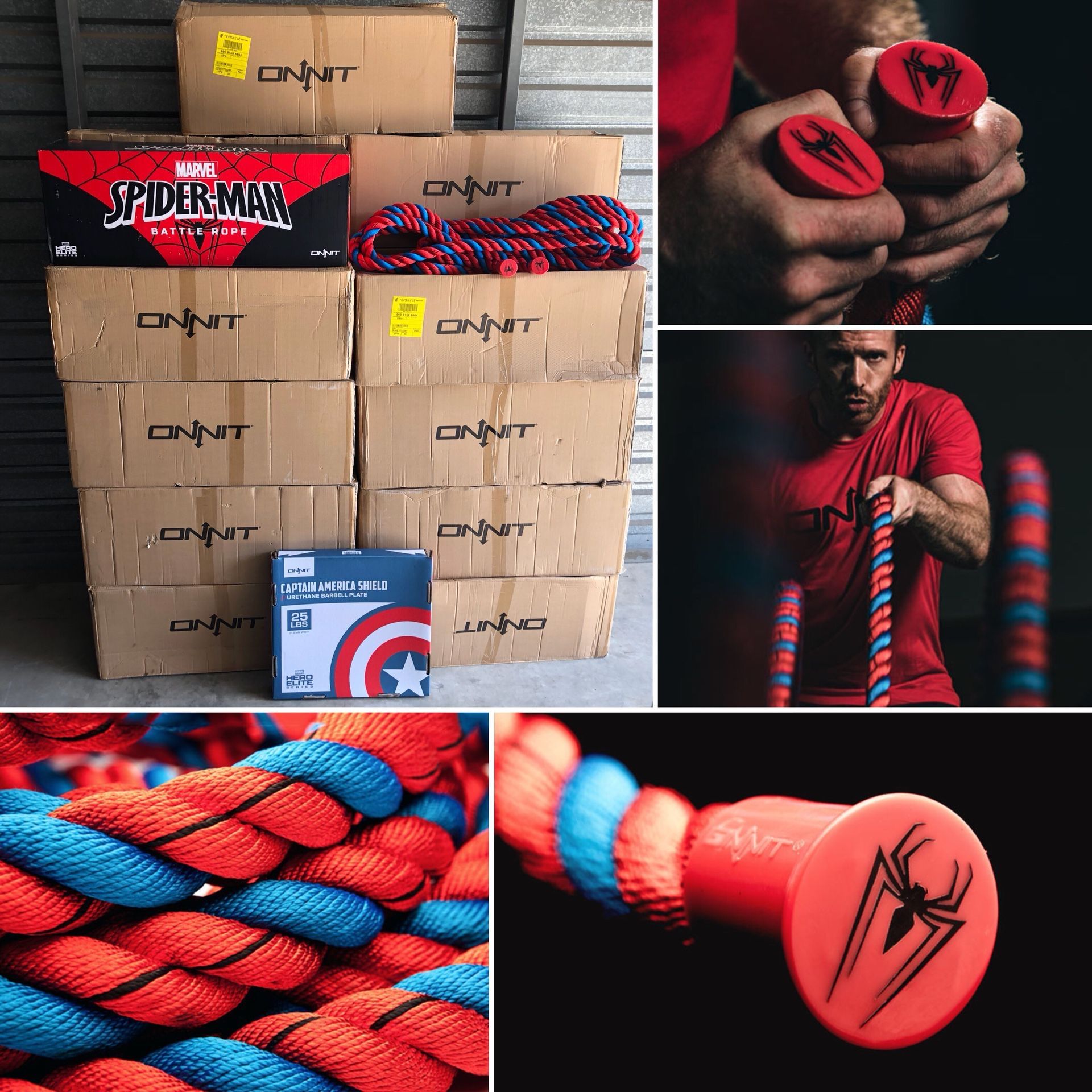 Spiderman battle ropes hotsell