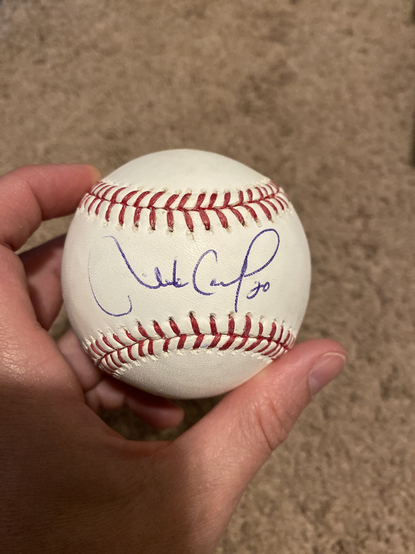 Seattle Mariners Mike Carp Autographed/Signed Baseball Authenticated