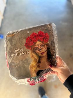Rose headband dia de Los muertos