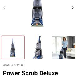 Brand new inbox, Hoover Power, Scrub Deluxe Carpet Cleaner original price $230 without tax