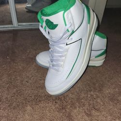 Jordan 2s White And Green Size 13