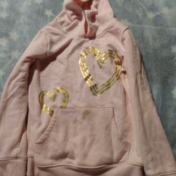 Light Pink Small (6/6X) Girls Hoodie