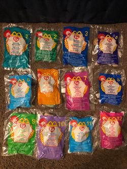 McDonald's Ty Beanie Babies Happy Meal Toys Complete Set