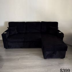New Black Sofa 