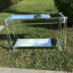 Vintage Lucited Entry Table 