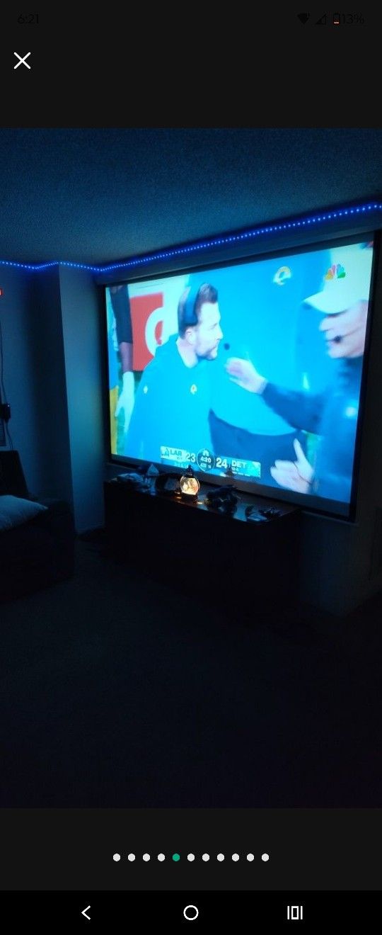 Open Box Led Projector HDMI USB VGA Pro White