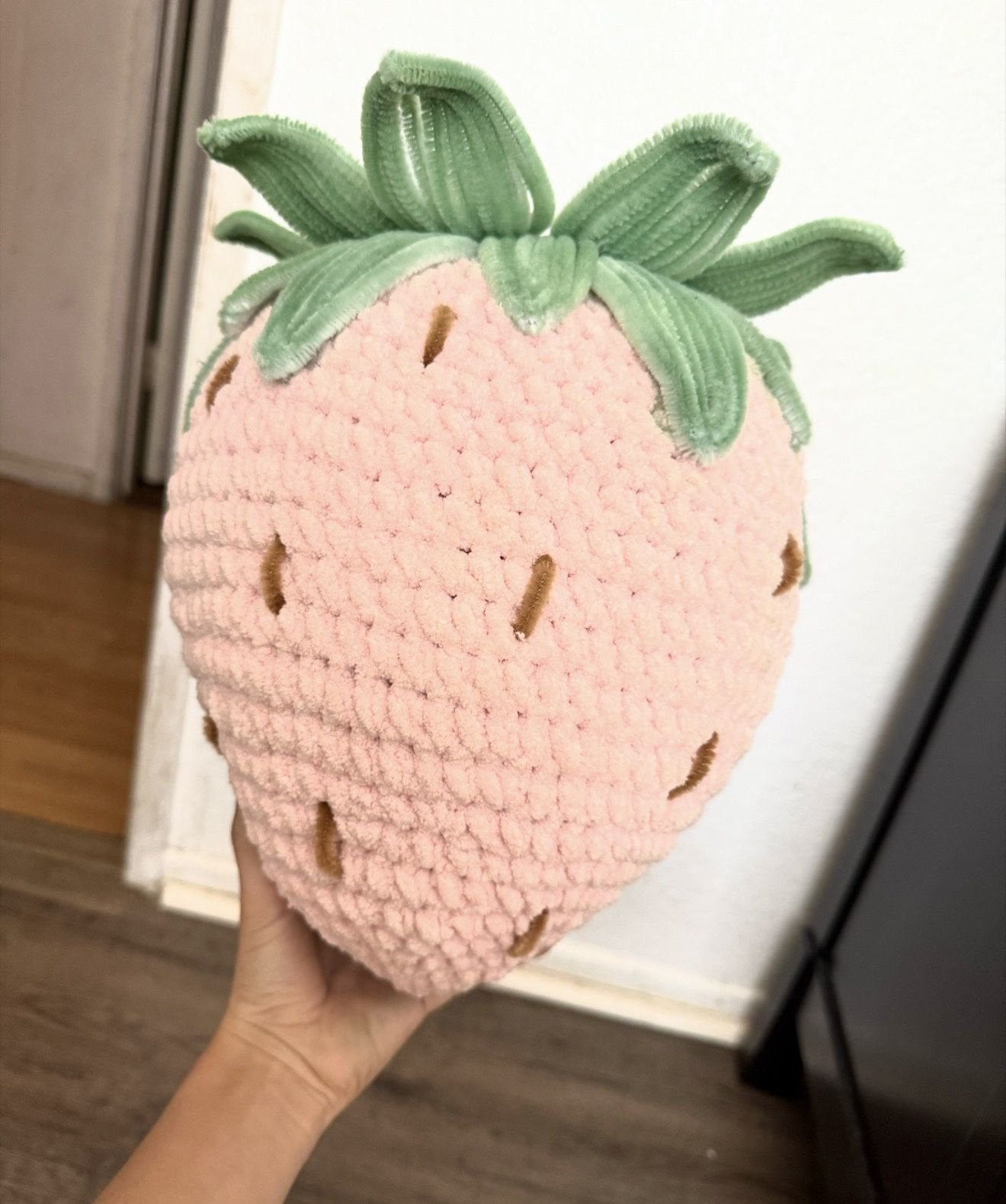 Big Crochet Strawberry Plush Handmade