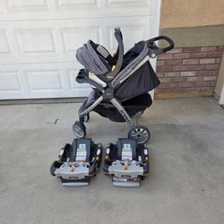 Chicco Bravo Baby Stroller And Car Seat