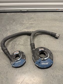 Hercules Surface Grinding Dust Shrouds - 5" & 7" Set with Hoses