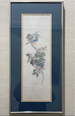 Mary Bertrand Birds & Flowers Floral Print Signed & Numbered 263/1900
