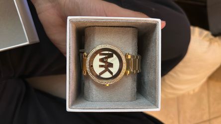 Michael Kors Gold-Tone Logo Dial Watch