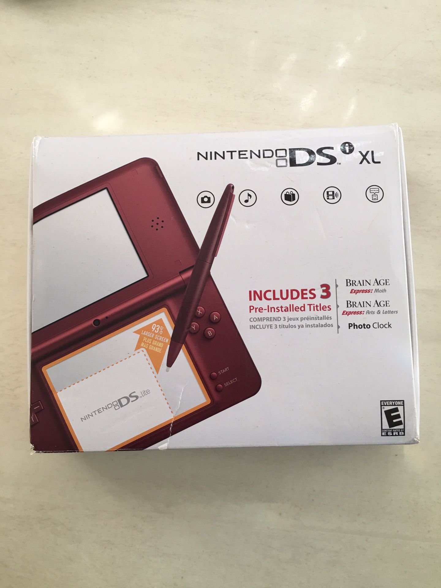 Nintendo DS XL.Look as NEW,in original box with Manual and 4 Screen Protector.
