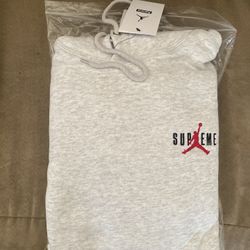 Supreme X Jordan Hoodie Hooded Sweatshirt Large NWT