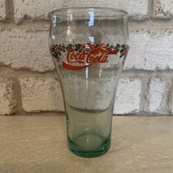 Vintage Coca-Cola Christmas Glass