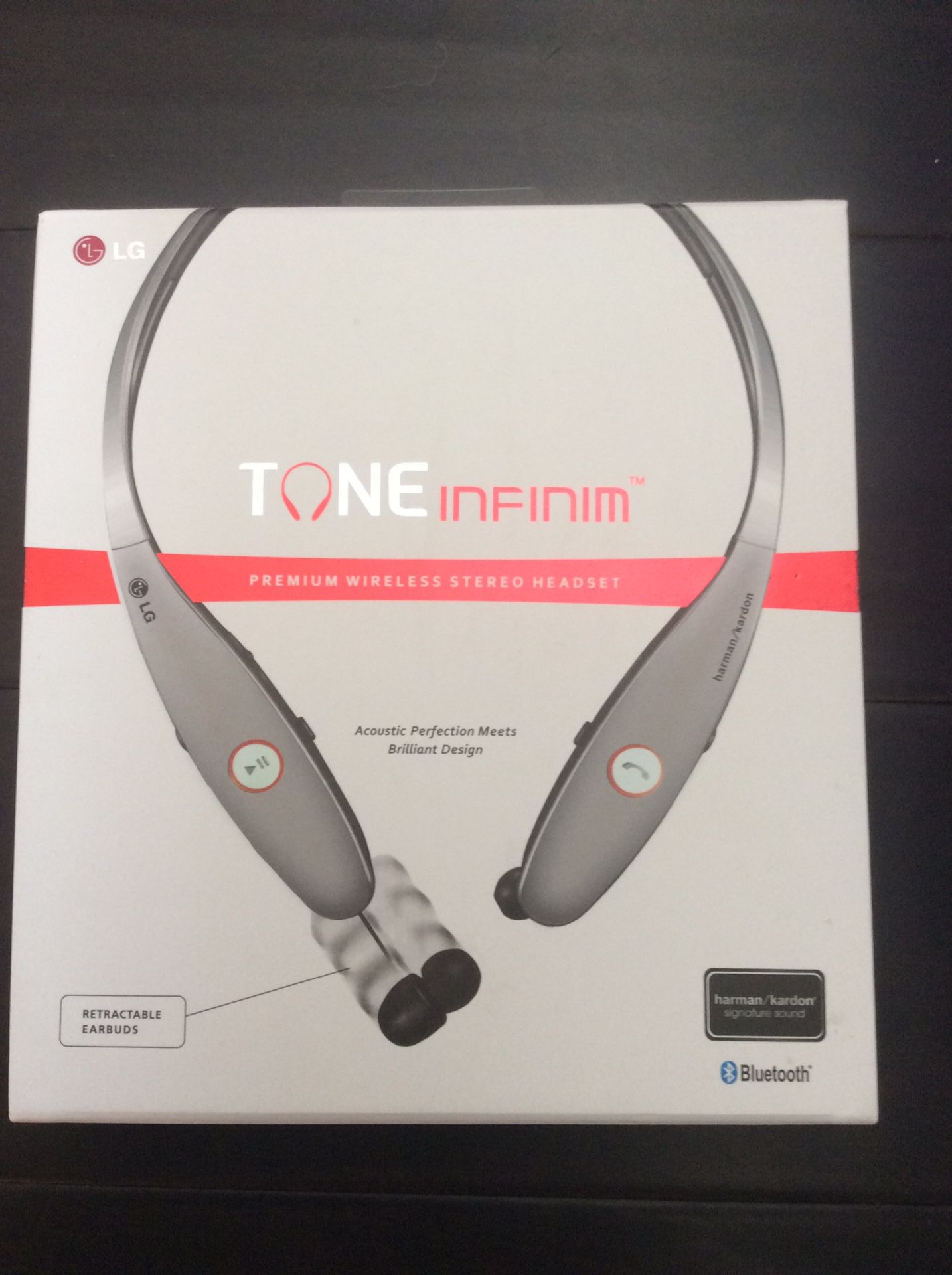 LG Tone Infinim HBS-900 Wireless Stereo Headset, Silver