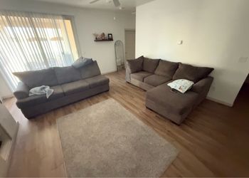 Gray Fabric Sofa and Sectional Set