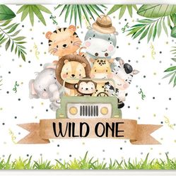 Wild One safari Backdrop