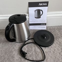 Aroma 1L Stainless Steel Electric Water Kettle