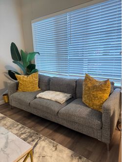 Modern Gray 3-Seat Couch/Sofa- Need gone ASAP ($400 OBO)
