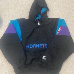 Vintage Starter Jacket - Charlotte hornets 