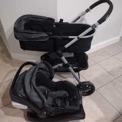 Evenflo baby stroller and car seat