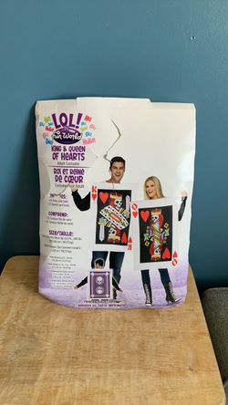 HALLOWEEN KING AND QUEEN OF HEARTS ADULT SIZE COSTUMES