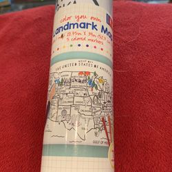 Landmark Map - Color Your Own