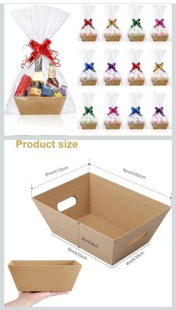 Canlierr 50 Pcs Empty Gift Basket Set 12 Pcs