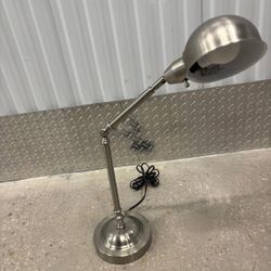 Adjustable chrome desk lamp $40