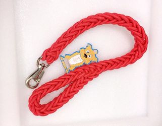 Red braided heavy duty dog leash $10