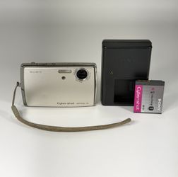 Sony Cyber-shot DSC-T33 Silver 5.1MP Digital Camera with Battery & Charger