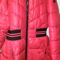 Michael Kors Pink/black Coat Size 14