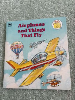 1989 Airplanes and Things That Fly Golden Little Look-Look NM Special Edition