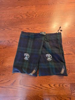 NEW Turnberry Golf Scotland Tartan Shoe Bags Pair - Plaid Wool