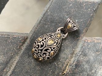 Two-tone Teardrop Pendant