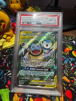 Pokemon Blastoise & Piplup GX 215/236 PSA 10 TAG TEAM