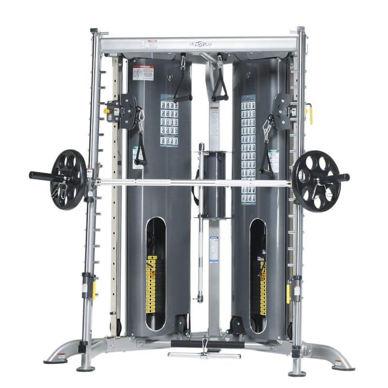 TuffStuff Corner Multi Functional Trainer With Smith Machine Half Cage