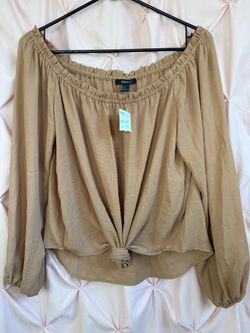 Forever 21 off shoulder top size large new