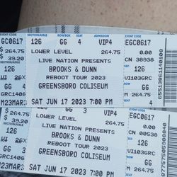 VIP TICKETS FOR BROOKS AND DUNN 
