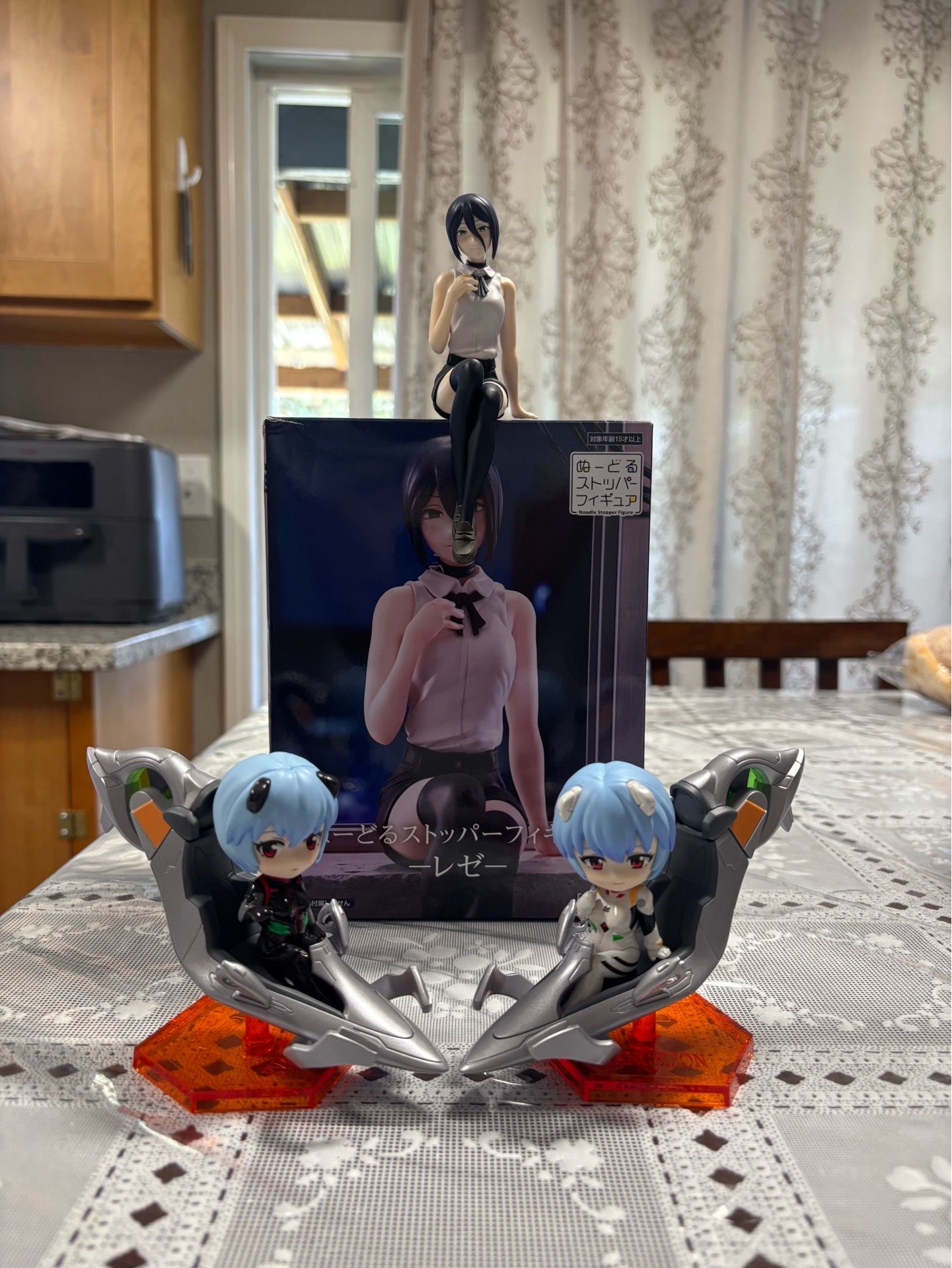 Evangelion x popmart figures/ reze figure