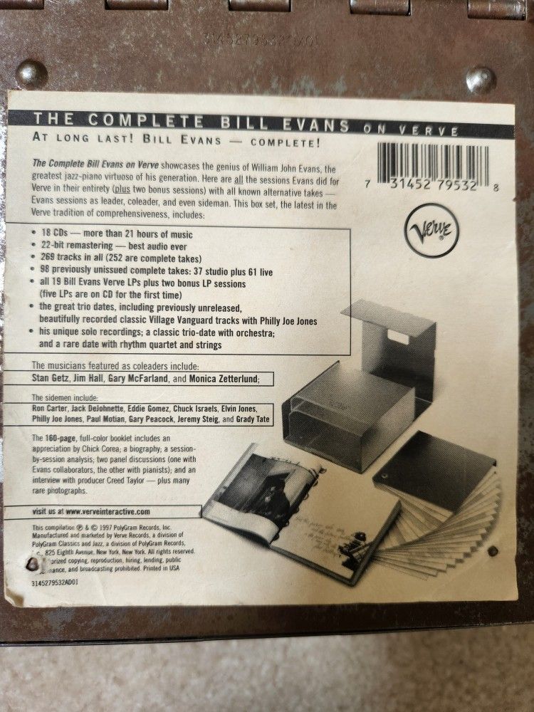 The Complete Bill Evans On Verve - 18 CD Box Set - Jazz
