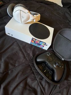Xbox plus the controller and headset