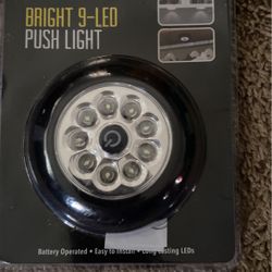 Bright 9-LED Push Light 