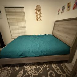 Full Gray Bed Frame (includes screws)