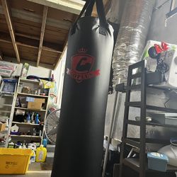 Punching Bag, 63 Pound Filled Black