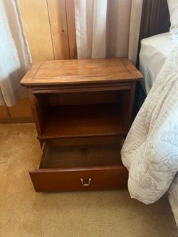 2 Solid Wood Side Tables