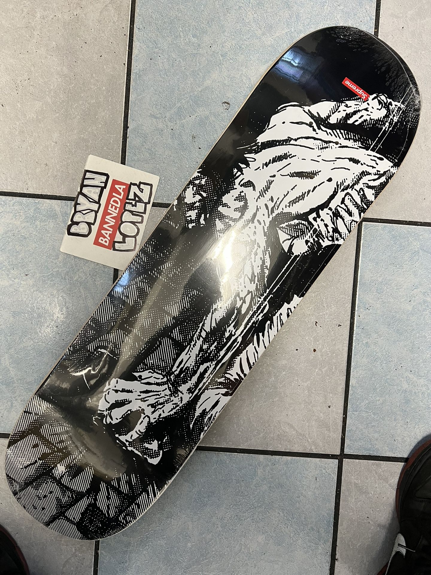 Brand New Crushed Supreme The Crow Skateboard Deck for Sale in Los