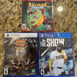 Three Brand New Factory Sealed/Unopened Video Games (PS4 & PS5)