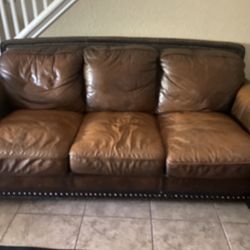 Leather Couch Set 